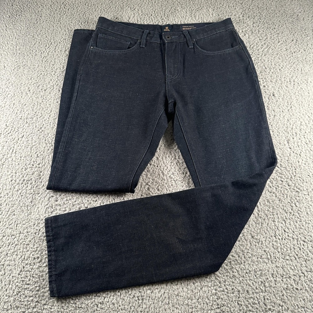 Roark HWY 133 Denim Jeans Mens 32x32 Blue Standard Slim Tapered Dark Wash